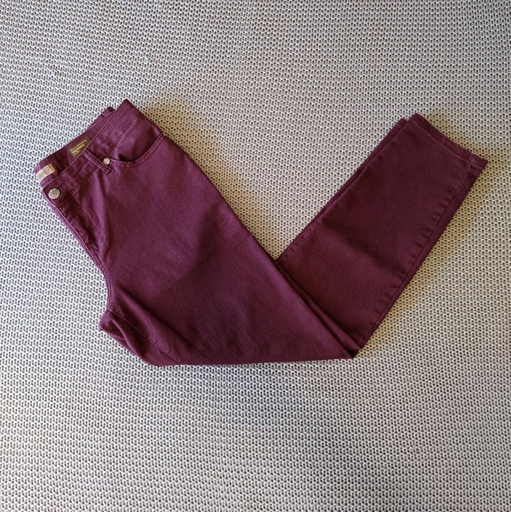 Nine West Vintage America Plum Purple Matchstick Skinny Jeans Sz 12 - Picture 8 of 9